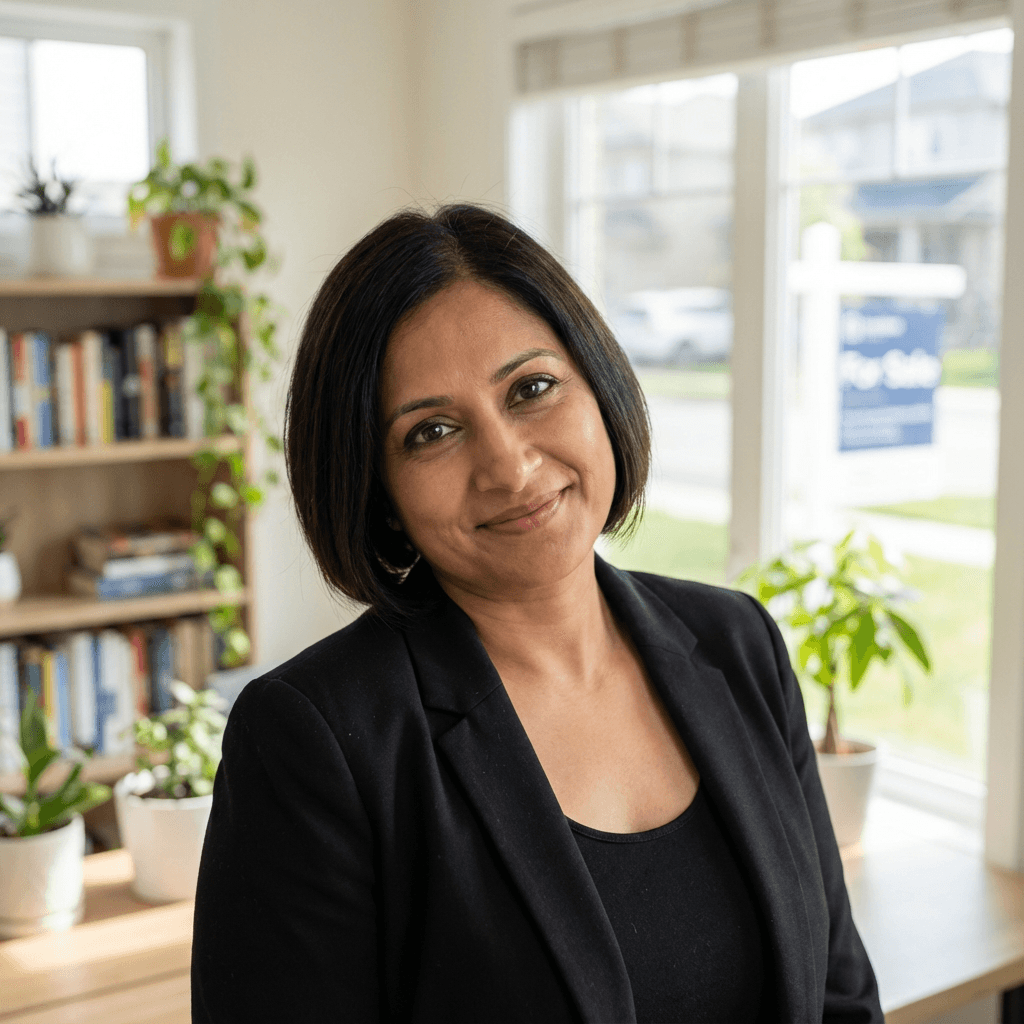 Female property owner in her 40s, White, practical and approachable style